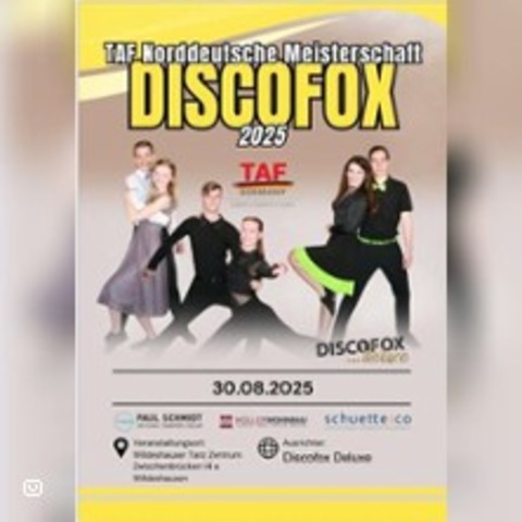 TAF NDM Discofox 2025 - Dixcofox Deluxe - WILDESHAUSEN - 30.08.2025 16:00
