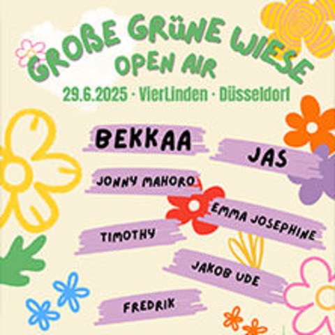 Groe Grne Wiese Open Air - Bekkaa & Friends - DSSELDORF - 29.06.2025 17:00