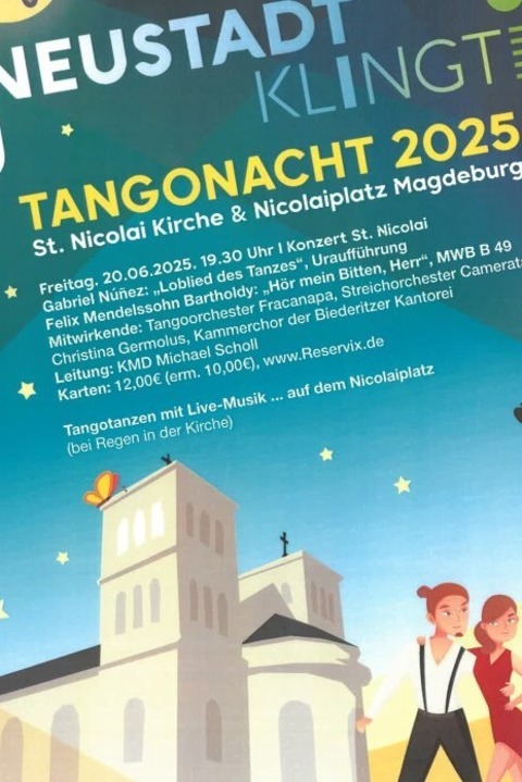 Neustadt klingt - TangoNacht - Loblied des Tanzes - Magdeburg - 20.06.2025 19:30