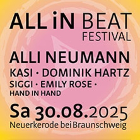ALL iN Beat - Festival 2025 - SICKTE-NEUERKERODE (BEI BRAUNSCHWEIG) - 30.08.2025 15:00