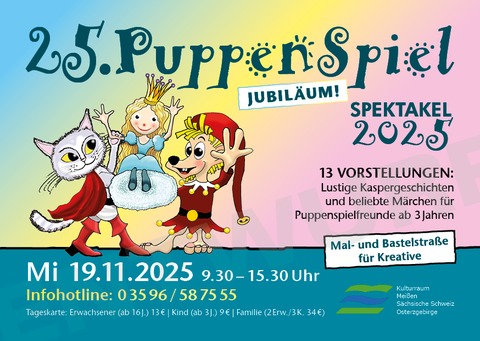 25.PuppenSpielSpektakel in der Neustadthalle - Neustadt - 19.11.2025 09:30
