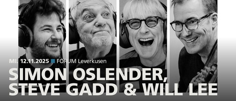 Simon Oslender, Steve Gadd, Will Lee & Bruno Mller | Billy Cobham & Band | Torsten Goods - Drum Night - Leverkusen - 13.11.2025 18:30