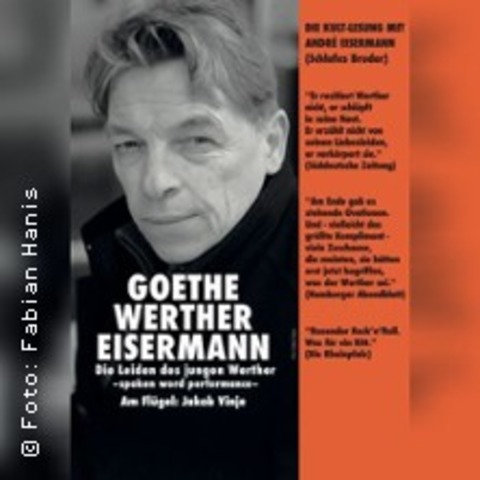 Goethe Werther Eisermann - Eine musikalische Lesung mit Andr Eisermann - OESTRICH-WINKEL - 24.10.2025 19:30