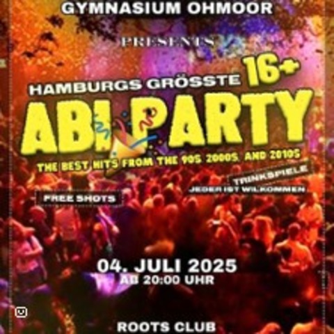 Abi-Party 16+ Hamburg | Gymnasium Ohmoor - HAMBURG - 04.07.2025 20:00