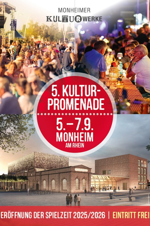 Kulturpromenade 2025 - Ein Erlebnis-Wochenende rund um die Kulturraffinerie K714 - Monheim am Rhein - 05.09.2025 18:00