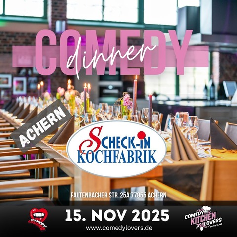 Comedy Dinner Achern - Kein Krimi - nur Jokes! - Achern - 15.11.2025 19:30