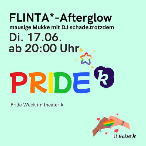FLINTA*-Afterglow - mausige Mukke mit DJ schade.trotzdem - Oldenburg - 17.06.2025 20:00