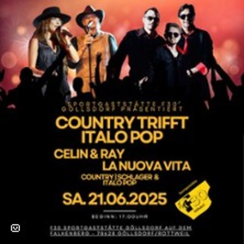 Country trifft Italo Pop | 
F30 Sportgaststtte - Rottweil - 21.06.2025 17:00