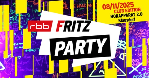 FritzParty Club Edition Hrapparat - Am Mellensee - Klausdorf - 08.11.2025 22:00