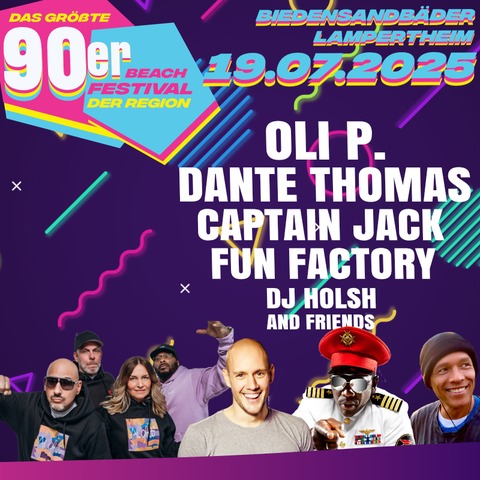 90er Beach Open Air Lampertheim 2025 - KOMBITICKET: Malleinvasion (18.07.25) und 90er Party (19.07.25) - Lampertheim - 18.07.2025 16:00