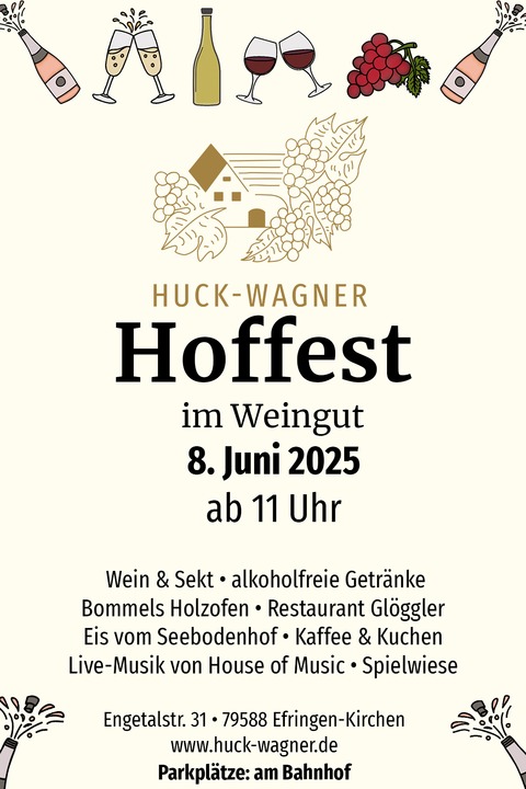 Hoffest Weingut Huck-Wagner - Efringen-Kirchen - 08.06.2025 11:00