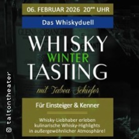 Whiskytasting -Whiskyschtze | Talton Theater Wuppertal - WUPPERTAL - 07.11.2025 20:00