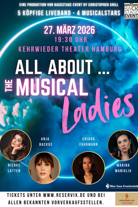 All About ... The Musical Ladies - mit Anja Backus, Nienke Latten, Marina Maniglio und Chiara Fuhrmann - HAMBURG - 27.03.2026 19:30