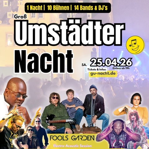 Gro Umstdter Nacht - die lange Nacht der Livemusik - Gro-Umstadt - 25.04.2026 19:30