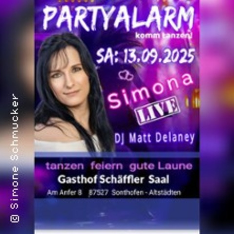 komm tanzen - Partyalarm mit Simona - SONTHOFEN- ALTSTDTEN - 13.09.2025 20:00