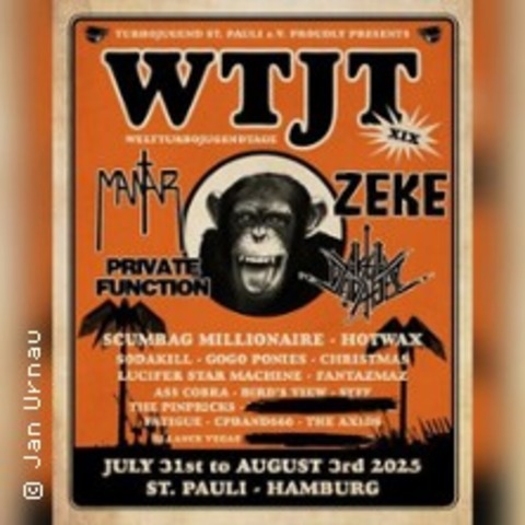 WeltTurboJugendtage XIX - Special, ZEKE, Private Function, Aktiv Ddshjelp - HAMBURG - 31.07.2025 19:00