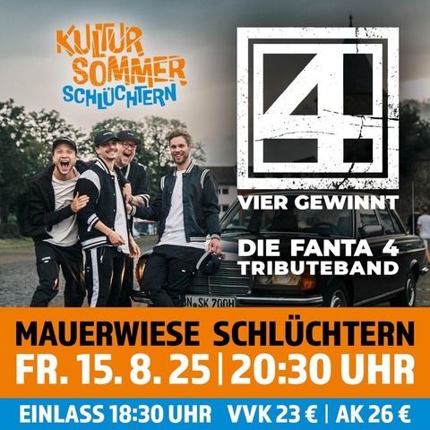 VIER GEWINNT - Die Fanta 4 Tribute Band - Schlchtern - 15.08.2025 20:30