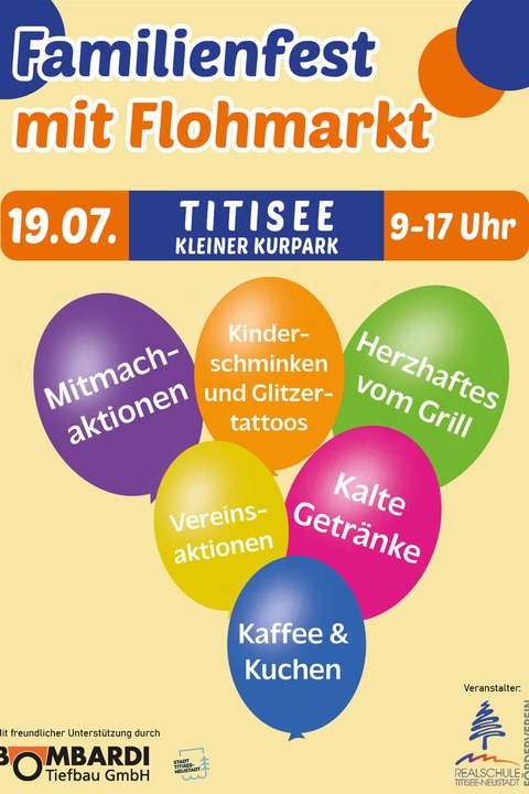 Familienfest mit Flohmarkt - Titisee-Neustadt - 19.07.2025 09:00