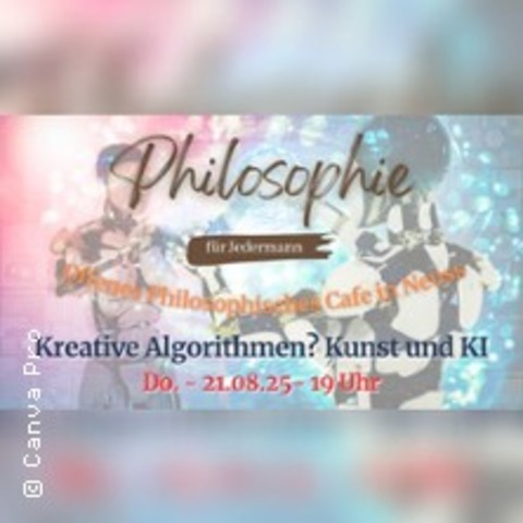 Kreative Algorithmen? - Kunst und KI - NEUSS - 21.08.2025 19:00