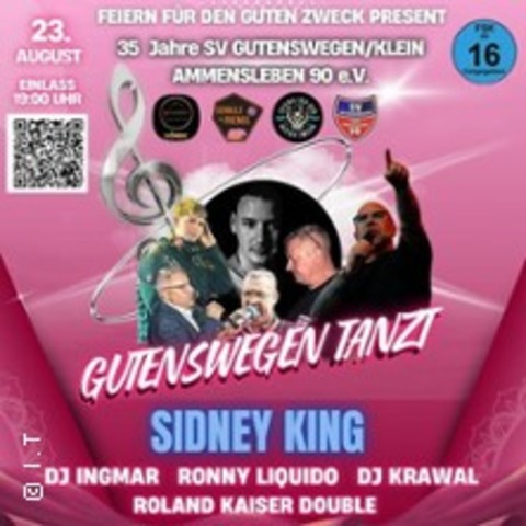 Sommernachtsparty mit Sidney King - GUTENSWEGEN - 23.08.2025 20:00