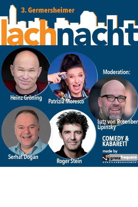 3. Germersheimer Lachnacht - Moderation Lutz von Rosenberg Lipinsky - Germersheim - 19.04.2026 20:00
