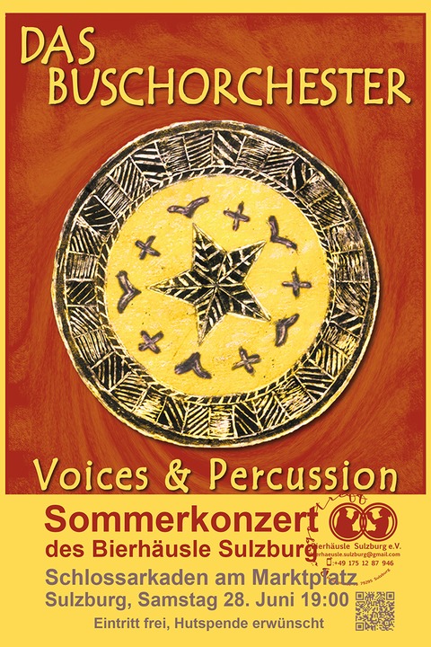 Das Buschorchester, Voices and Percussion. - Sulzburg - 26.06.2025 19:00