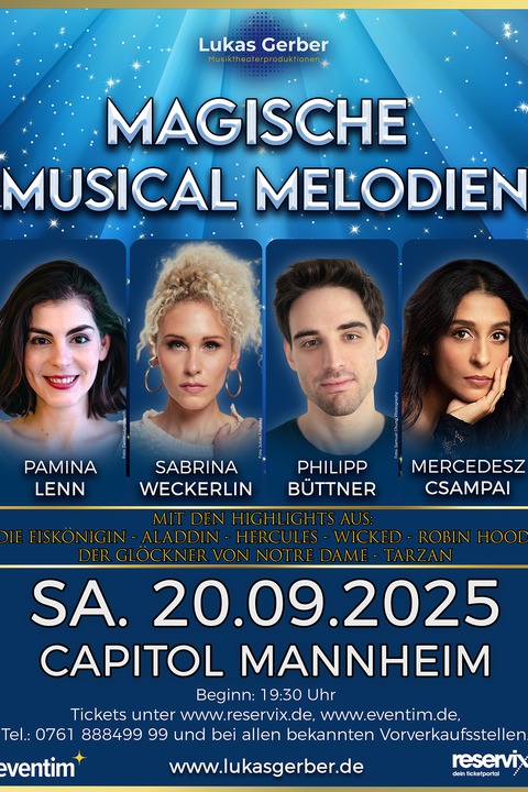 Magische Musical Melodien - Mannheim - 20.09.2025 19:30