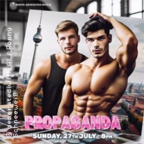 Propaganda Pride Closing Party - Party, BBQ und Dance, Cruising - BERLIN - 27.07.2025 20:00