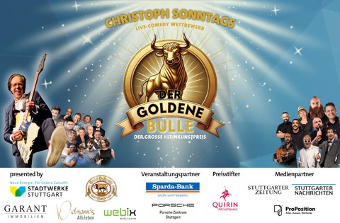 Der goldene Bulle 2025 - Christoph Sonntags Kleinkunstpreis - Stuttgart - 06.10.2025 19:00