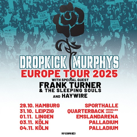 DROPKICK MURPHYS - EUROPE TOUR 2025 - Lingen (Ems) - 01.11.2025 19:00