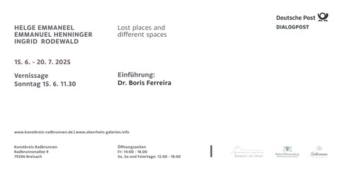 Vernissage: Lost Places and drifferent spaces - Breisach - 15.06.2025 00:00