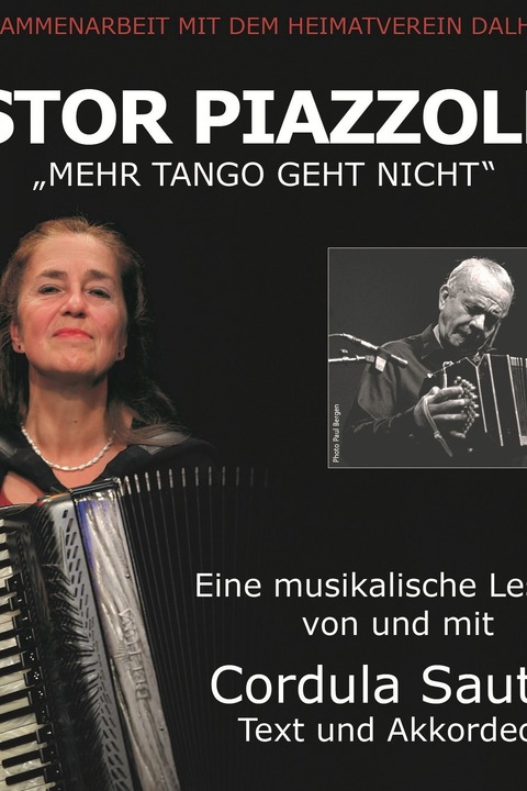 Cordula Sauter - Astor Piazzolla - &#8222;Mehr Tango geht nicht!&#8220; - Beverungen - 19.09.2025 20:00