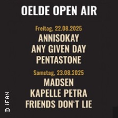 Oelde Open Air 2025 - OELDE - 23.08.2025 18:00
