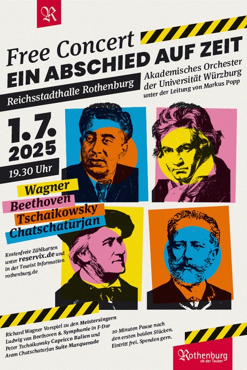 Kultur fr Rothenburg - Freies Sinfoniekonzert - Ein Abschied auf Zeit - Rothenburg ob der Tauber - 01.07.2025 19:30