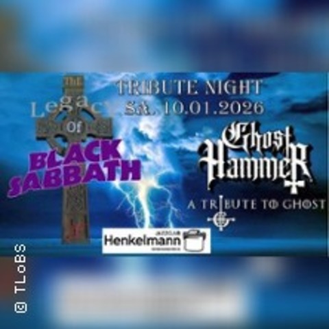 Black Sabbath meets Ghost Tribute Night - ISERLOHN - 10.01.2026 19:00