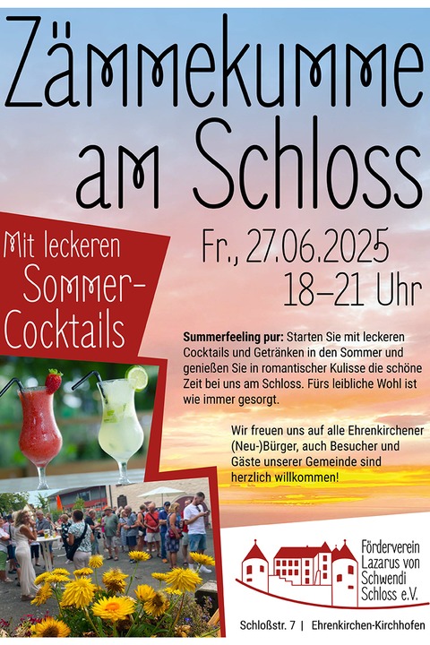 Zmmekumme mit Cocktails - Ehrenkirchen - 27.06.2025 18:00