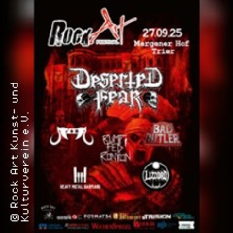 Rock Art Festival 25 | Mit u.a. Deserted Fear, Heavy Metal Barpiano - TRIER - 27.09.2025 18:00