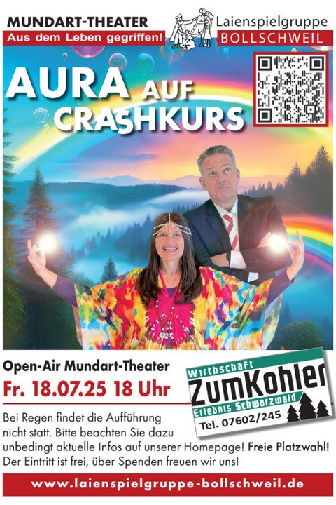 Openair-Theater "Aura auf Crashkurs" - Ehrenkirchen - 18.07.2025 18:00