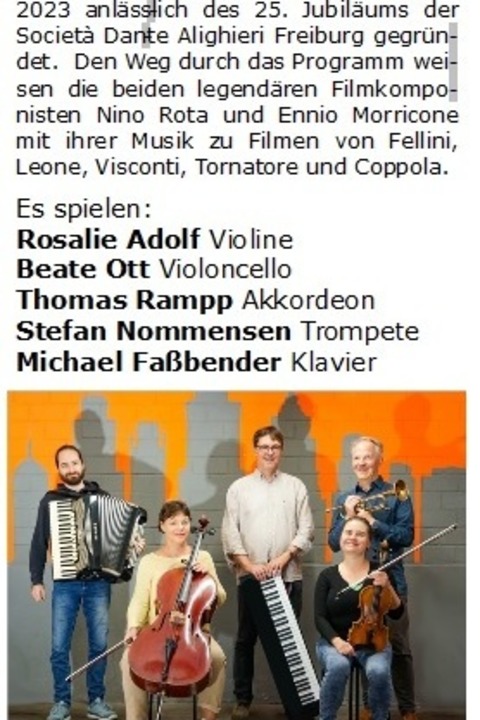 Cinema Paradiso - Konzert - Freiburg - 29.06.2025 18:00