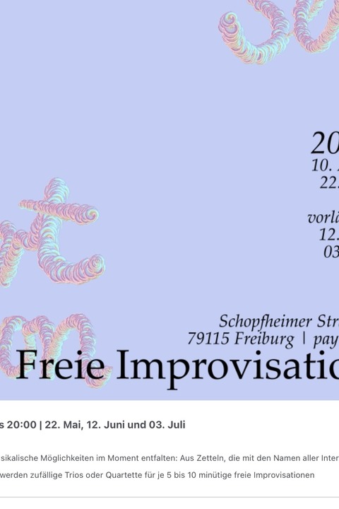 Eine Art Ensemble - Freiburg - 03.07.2025 20:00
