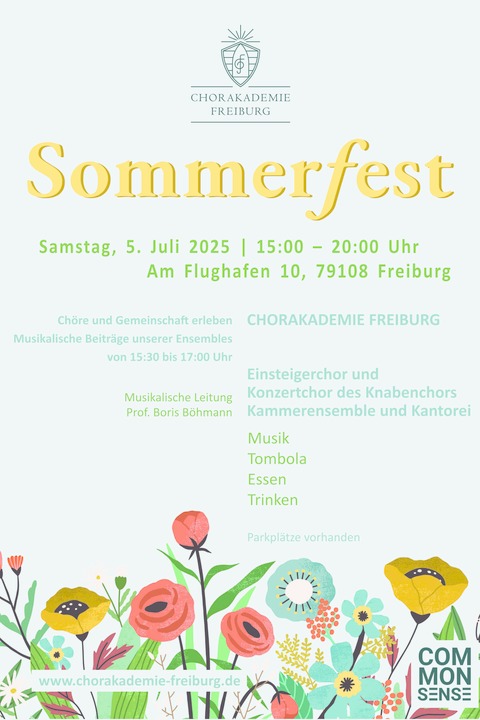Sommerfest der Chorakademei Freiburg - Freiburg - 05.07.2025 15:00