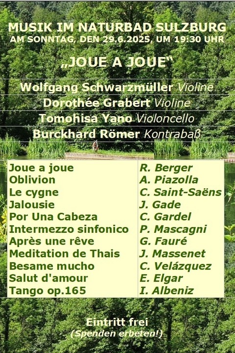 Joue a Joue - Sulzburg - 29.06.2025 19:30