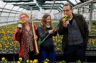 Nur die Harten komm` in Garten