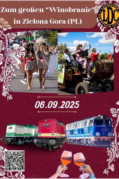 &#8222;Mit Diesel zu Wein&#8220; - Zum groen &#8222;Winobranie&#8220; in Zielona Gora (PL) - Cottbus - 06.09.2025 00:00