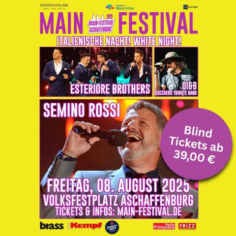 Italienische Nacht - White Night! - Aschaffenburg - 08.08.2025 19:00