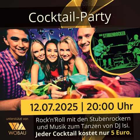 Cocktail-Party mit den Stubenrockern - Magdeburg - 12.07.2025 20:00