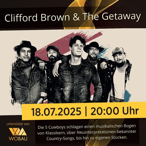 Clifford Brown & The Getaway - Magdeburg - 18.07.2025 20:00