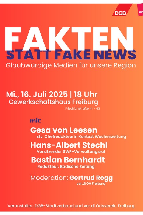 Fakten statt Fake News - Freiburg - 16.07.2025 18:00