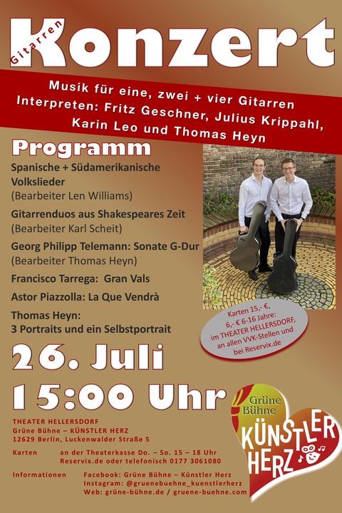 Gitarrenkonzert - Berlin - 26.07.2025 15:00