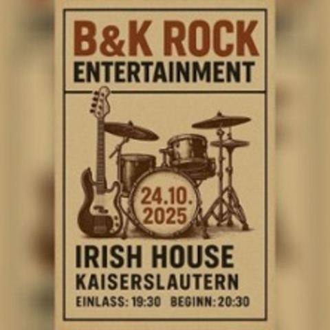 B&K RockEntertainment - Benny & Krone - KAISERSLAUTERN - 24.10.2025 20:00